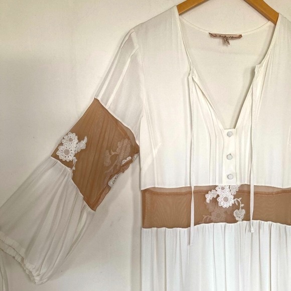 For Love and Lemons Eva Midi White Dress Small - Picture 11 of 15